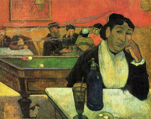 Картина Гогена "Кафе в Арле"
